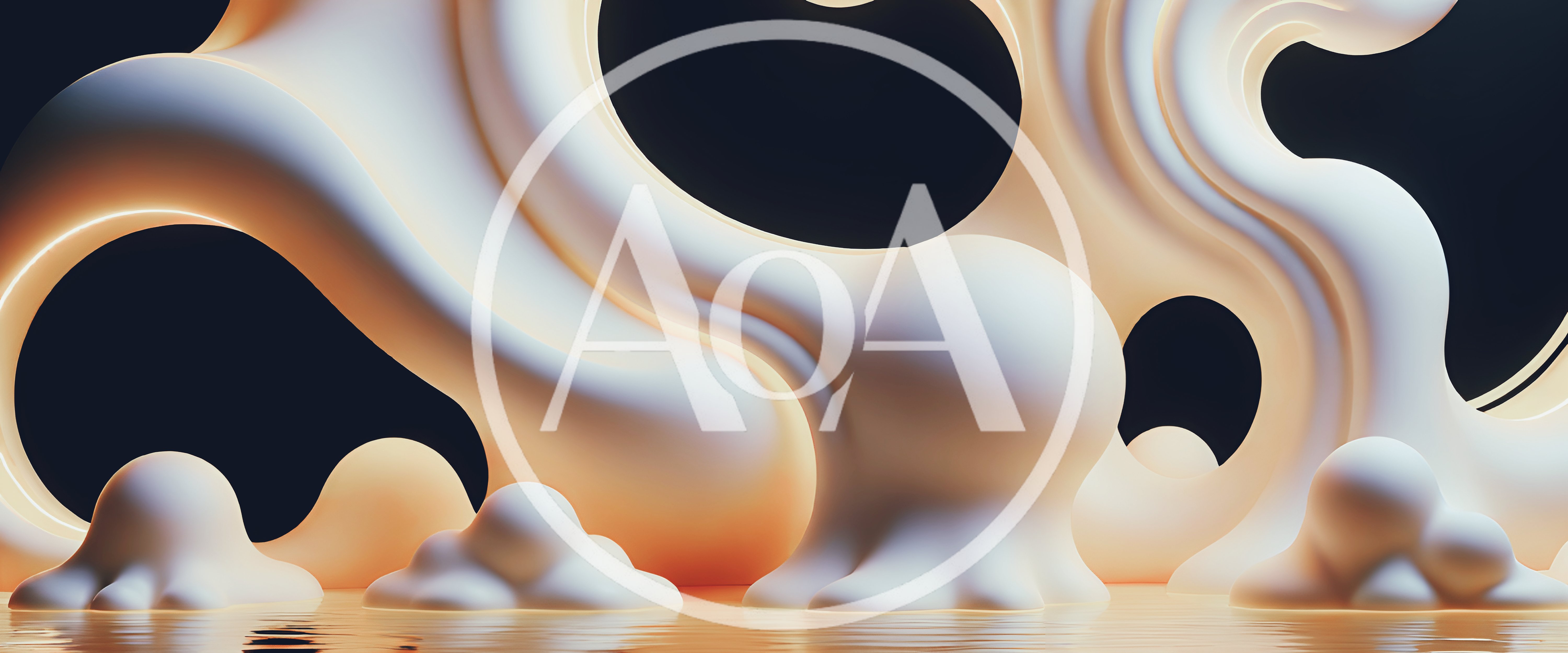 Abstract 3D Fluid Liquid Motion Background