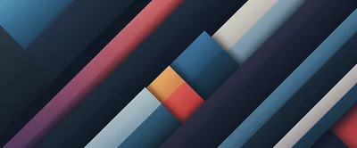 Abstract Geometric Background With Diagonal Colorful Layers