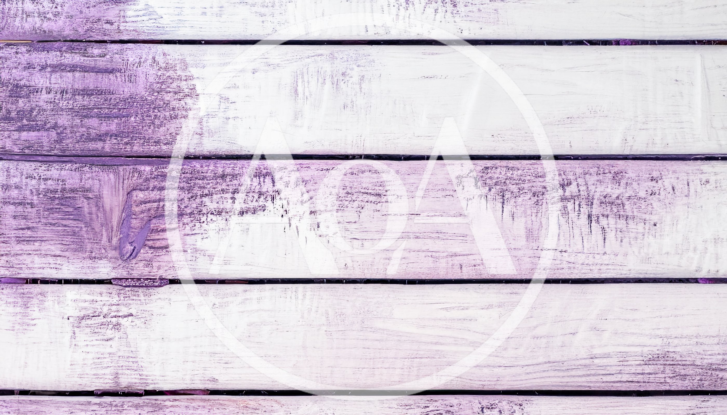 Distressed Purple And White Painted Wooden Planks