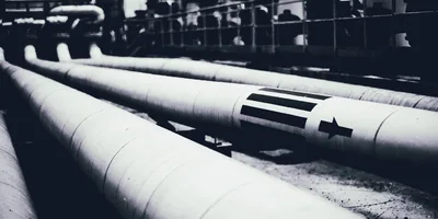 Industrial Pipeline Infrastructure With Directional Markings