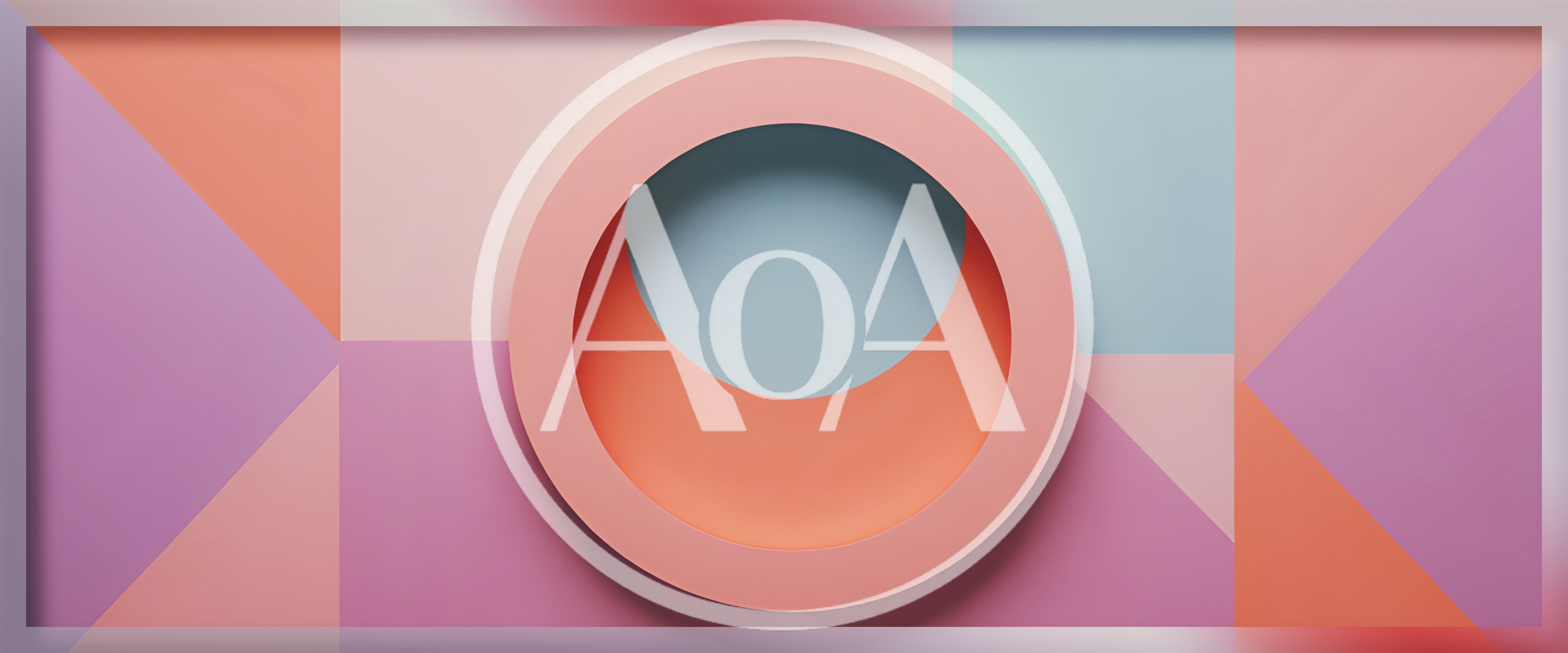 Abstract Geometric Background With Pastel Colored Shapes