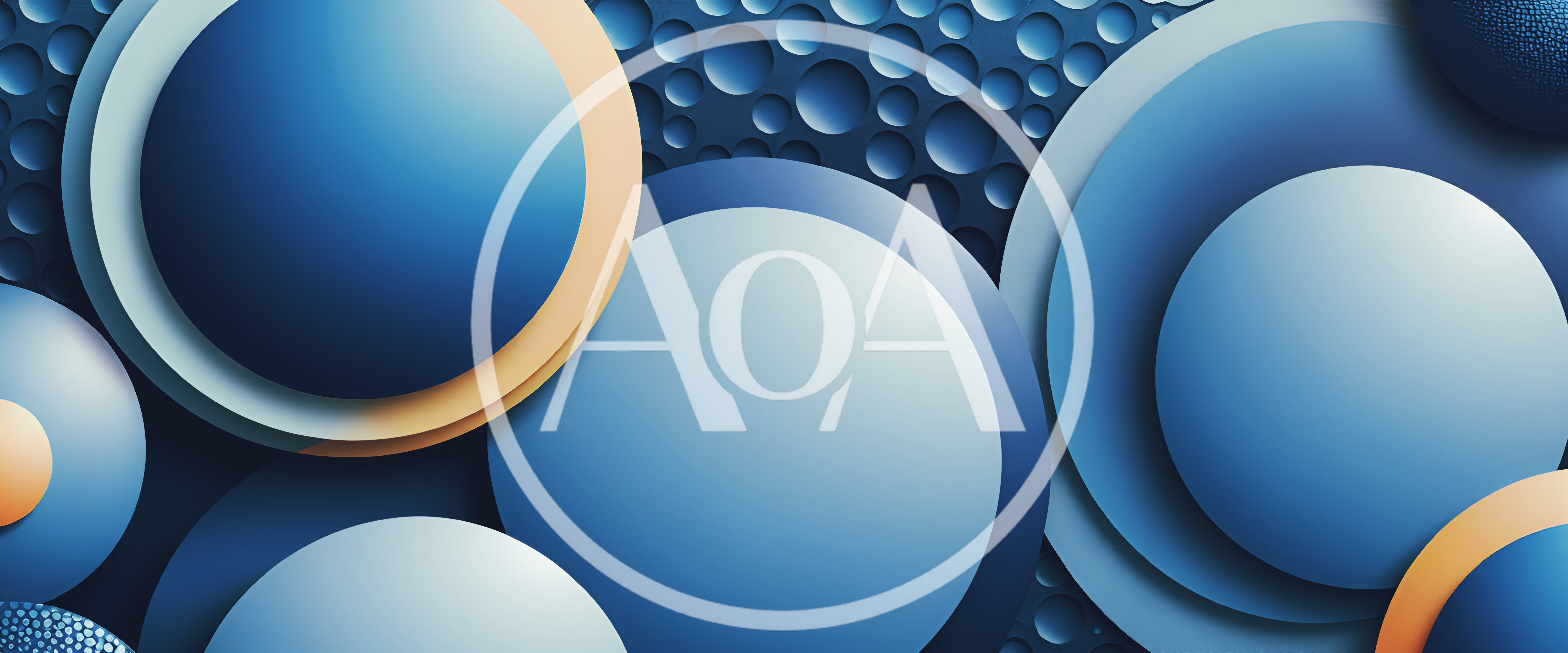 Abstract Blue Circles With Geometric Texture Background