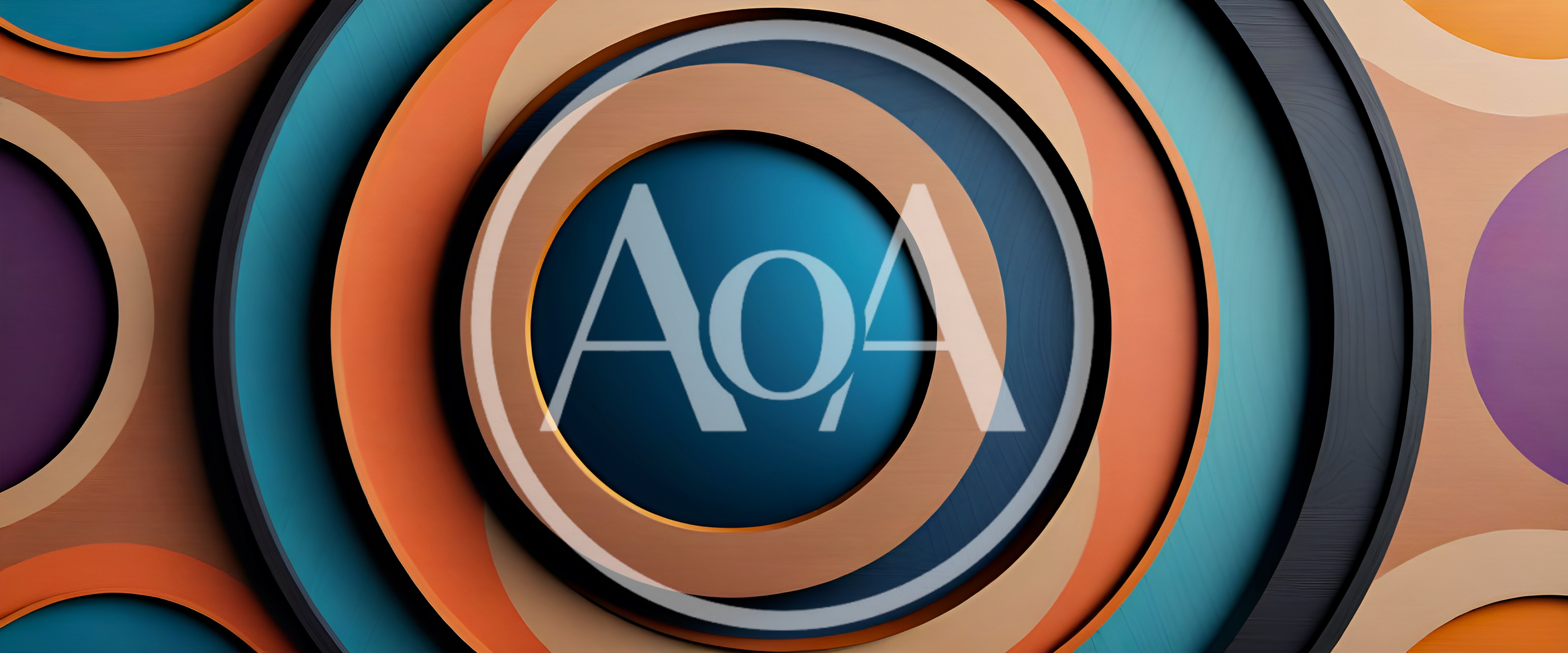 Abstract Concentric Circles With Vibrant Color Layers