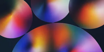 Abstract Gradient Spheres With Vibrant Colorful Lighting