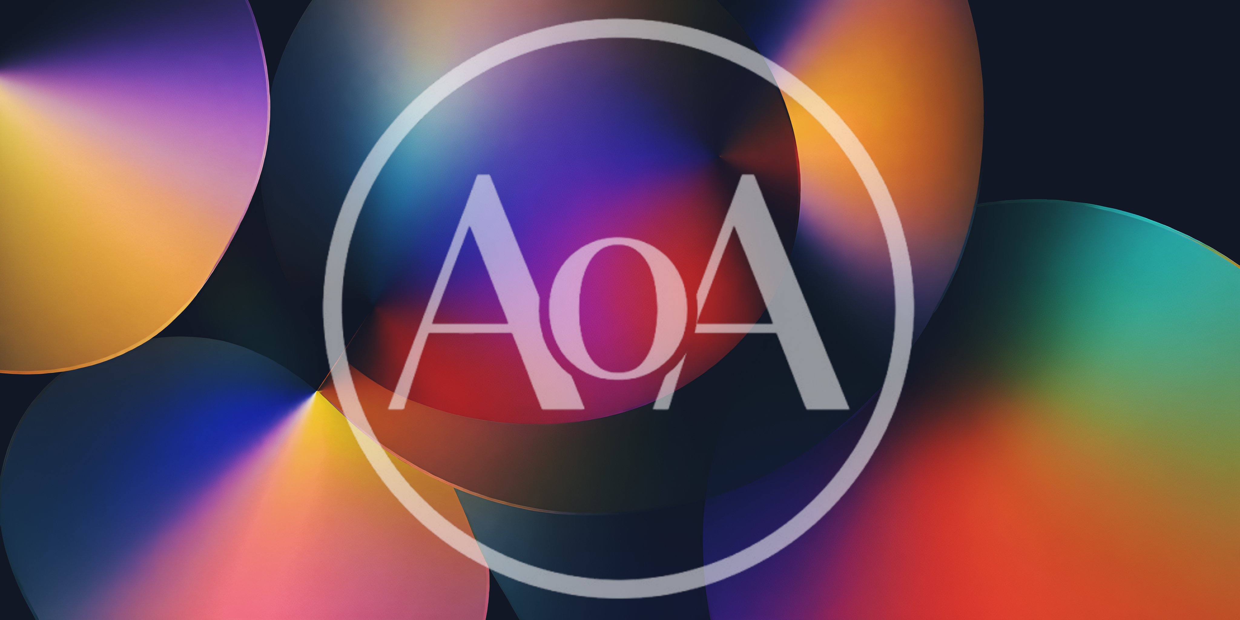 Abstract Gradient Circles With Vibrant Colorful Light Effects