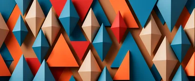 Abstract Geometric Paper Shapes Background