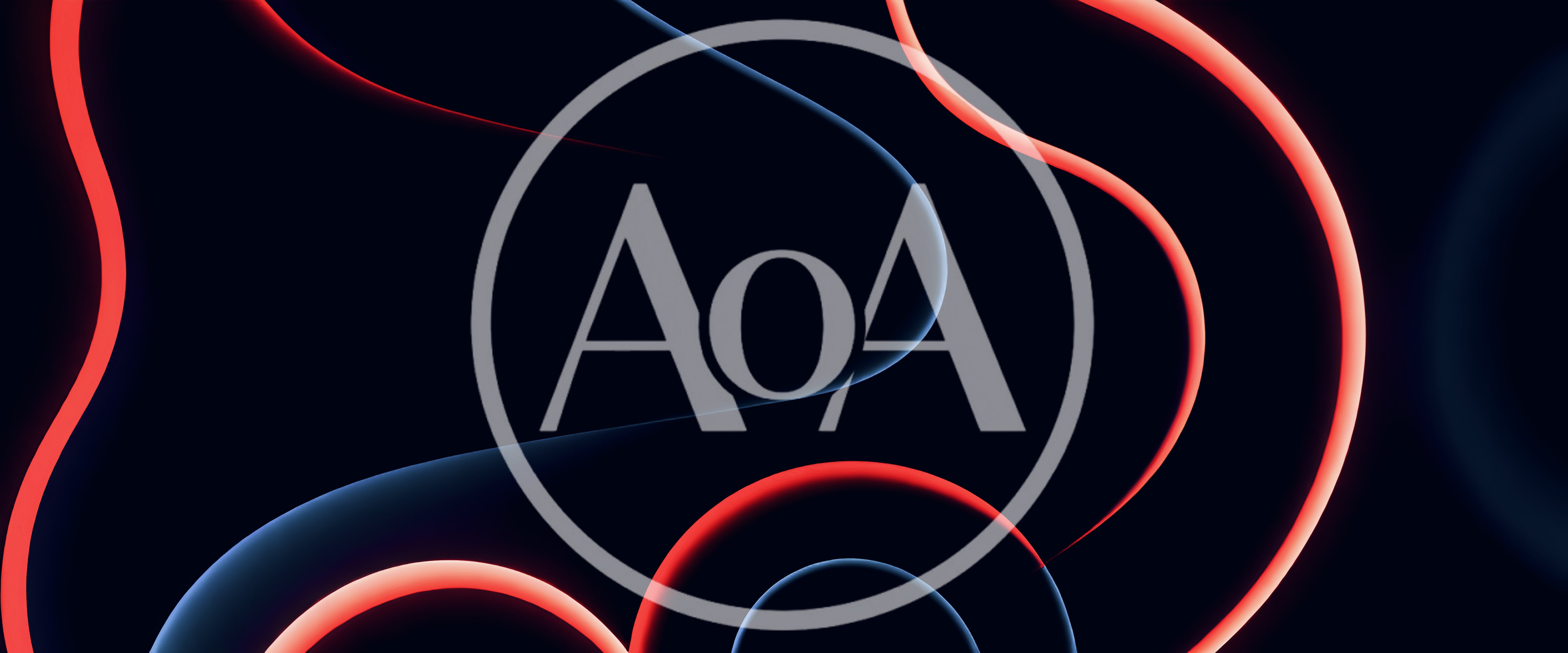 Abstract Glowing Red And Blue Neon Curves