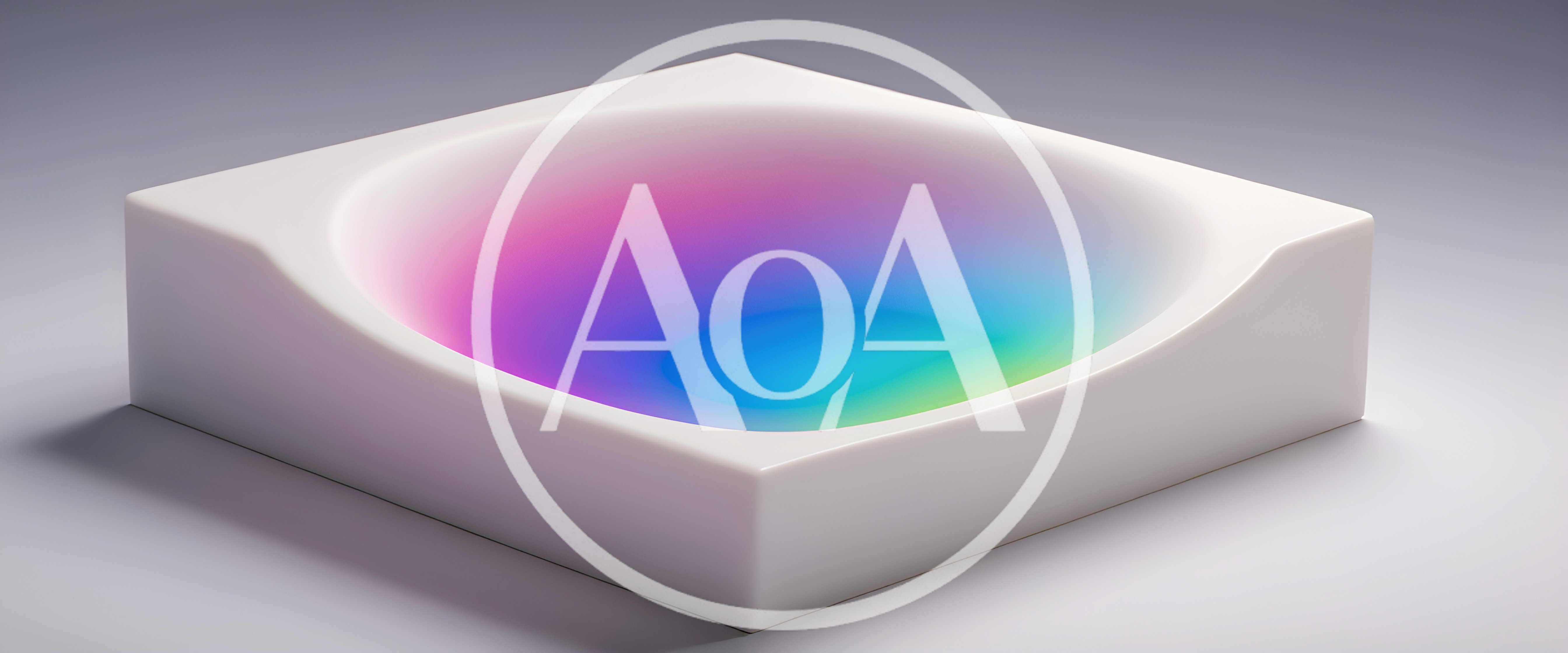 Abstract 3D Gradient Bowl Shape