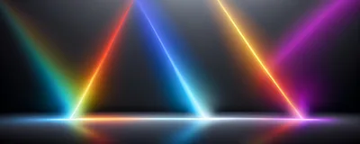 Abstract Background With Colorful Neon Light Beams