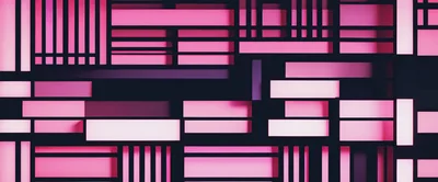 Abstract Geometric Background With Pink Glowing Rectangles