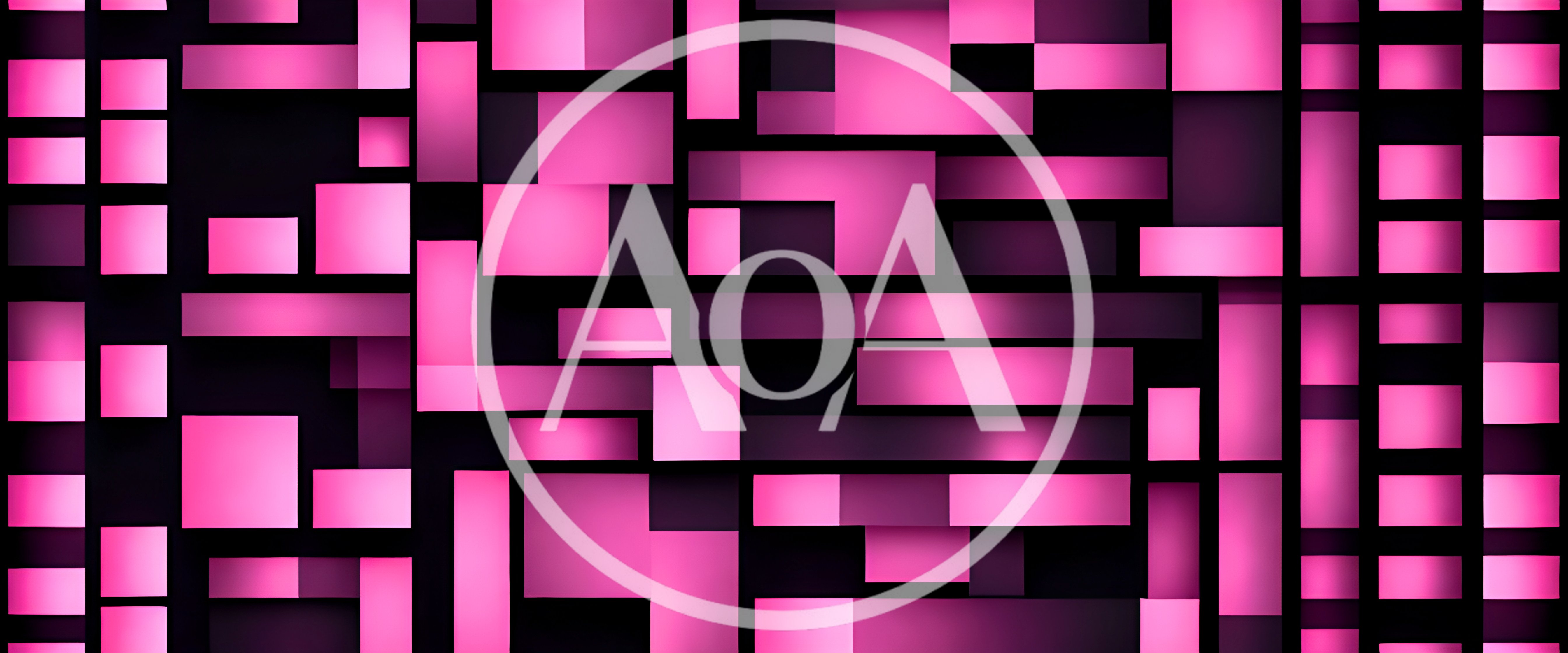 Abstract Pink Glowing Rectangular Blocks Background