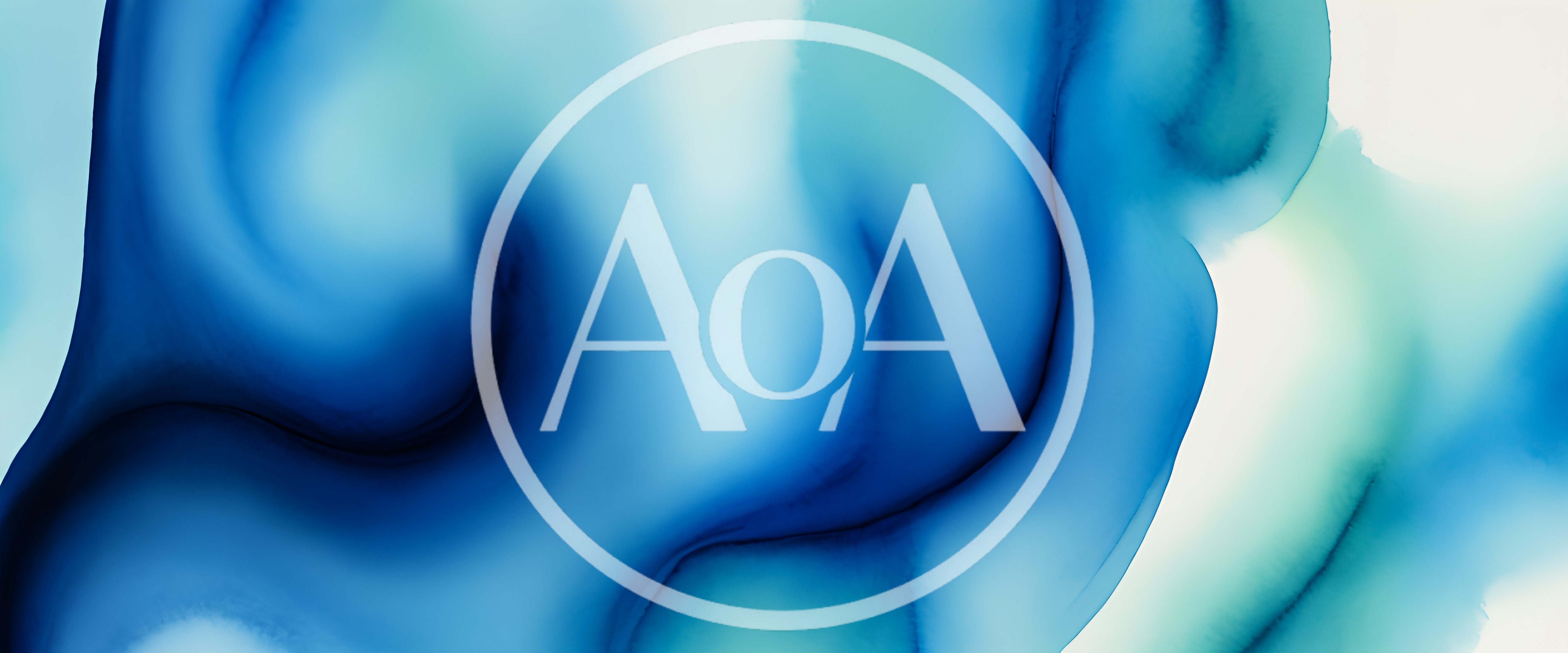 Abstract Blue Alcohol Ink Fluid Art Background