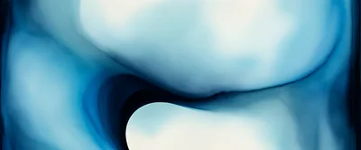 Abstract Blue Ink Flowing In Water Background
