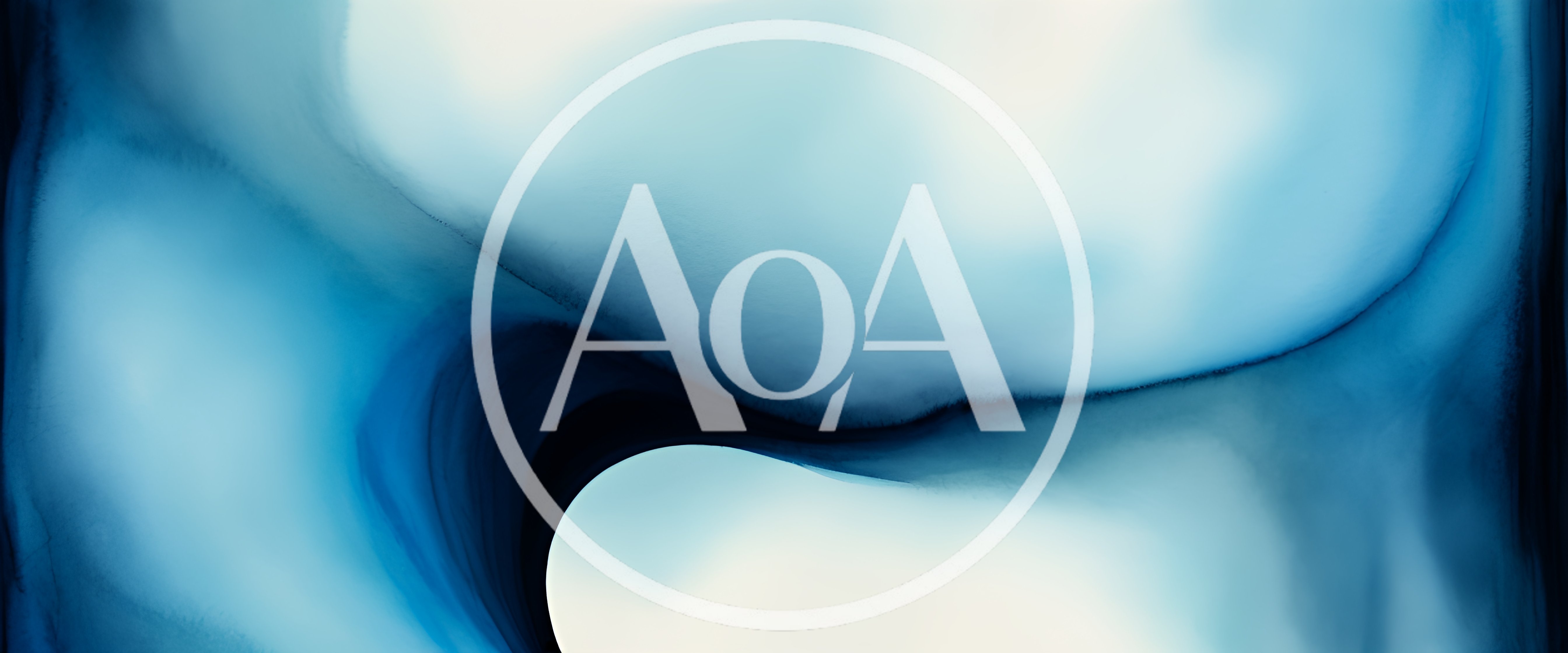 Abstract Blue Ink Flowing In Water Background