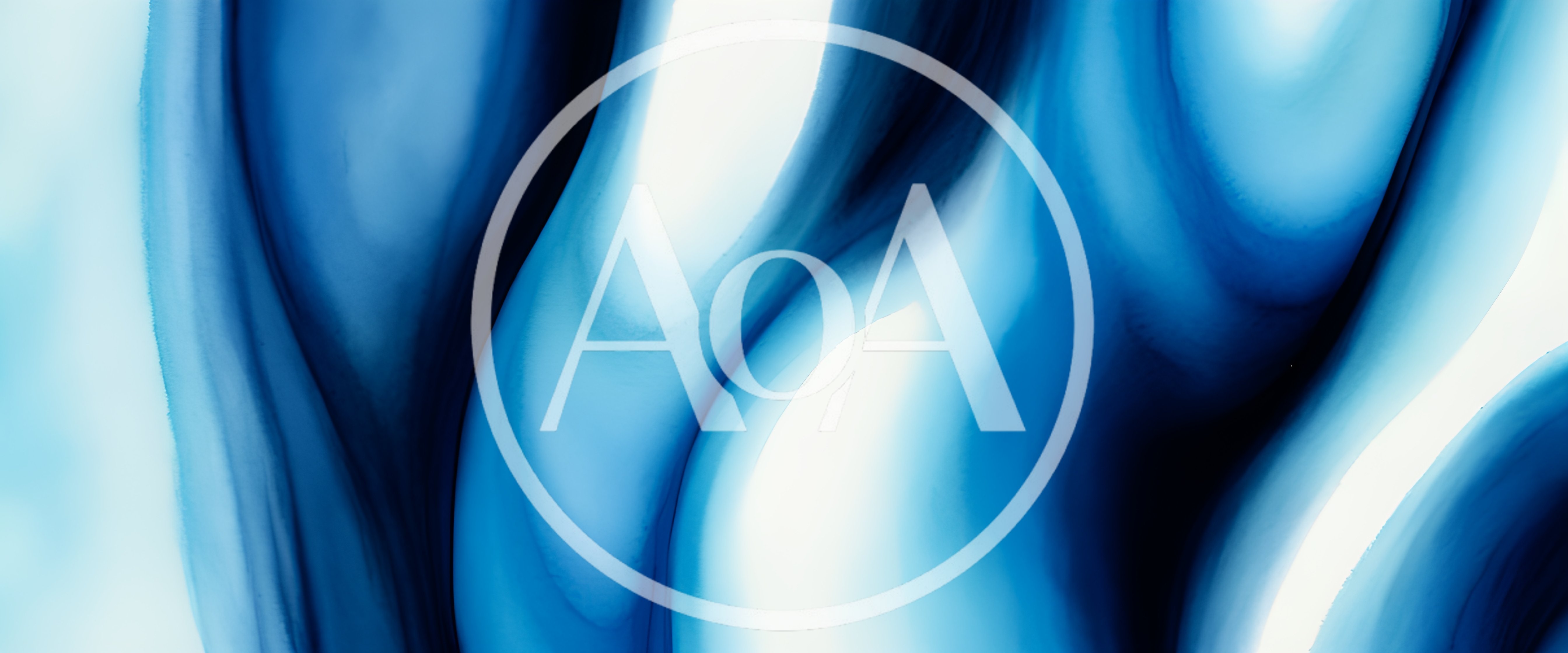 Abstract Blue Fluid Ink Swirl Background