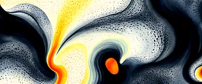 Abstract Fluid Swirls With Dotted Texture Background