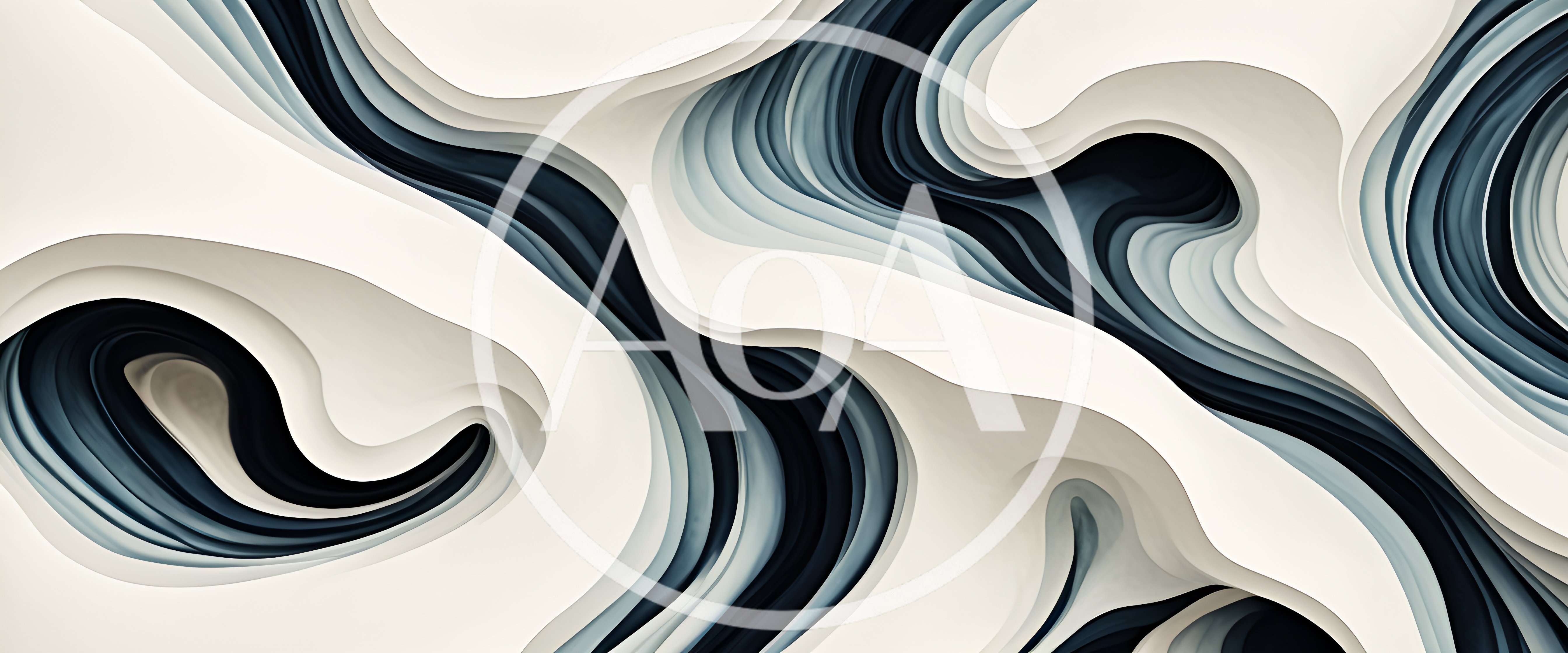 Abstract Fluid Waves With Layered Depth Effect