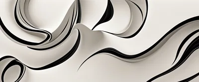 Abstract Flowing White And Black Liquid Waves