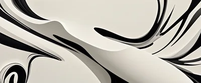 Abstract Fluid Liquid Waves In Black And White