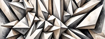 Abstract Geometric Crystal Structure Background