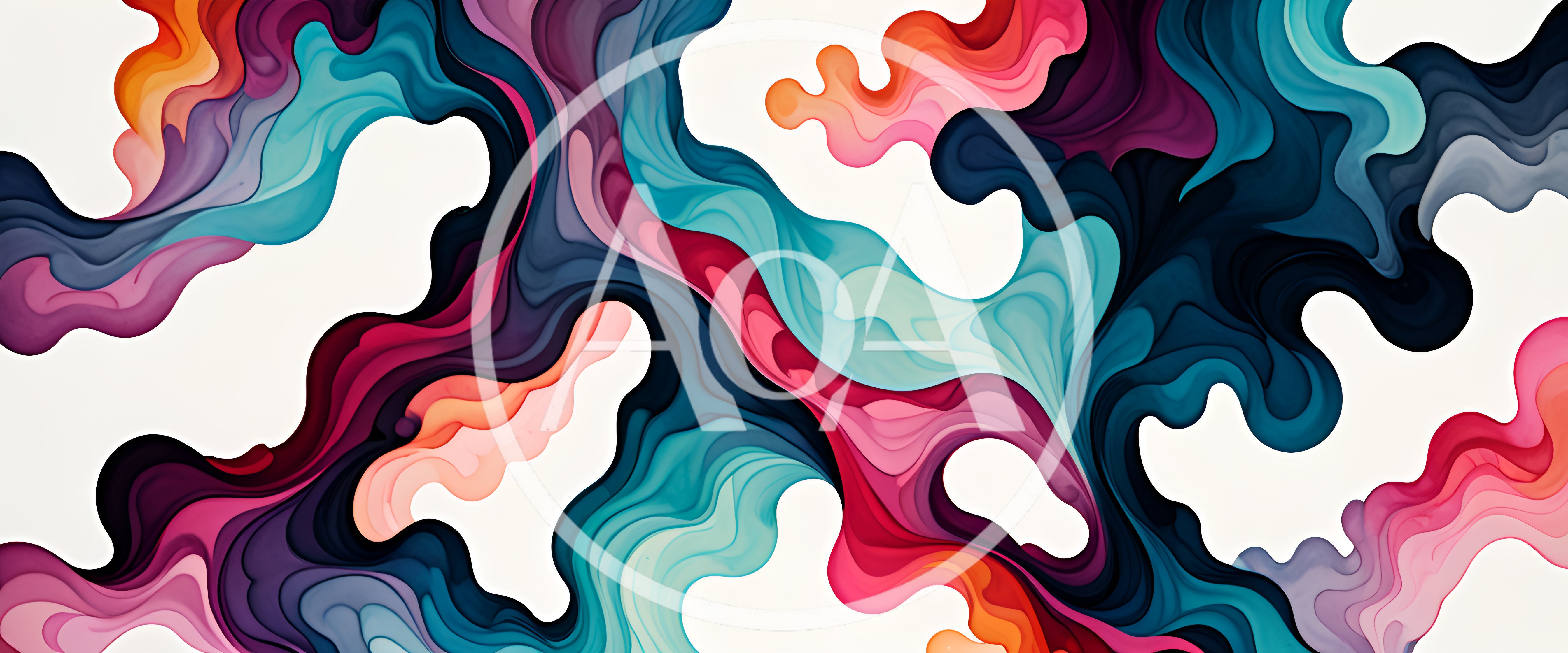 Abstract Fluid Liquid Wave Background Design