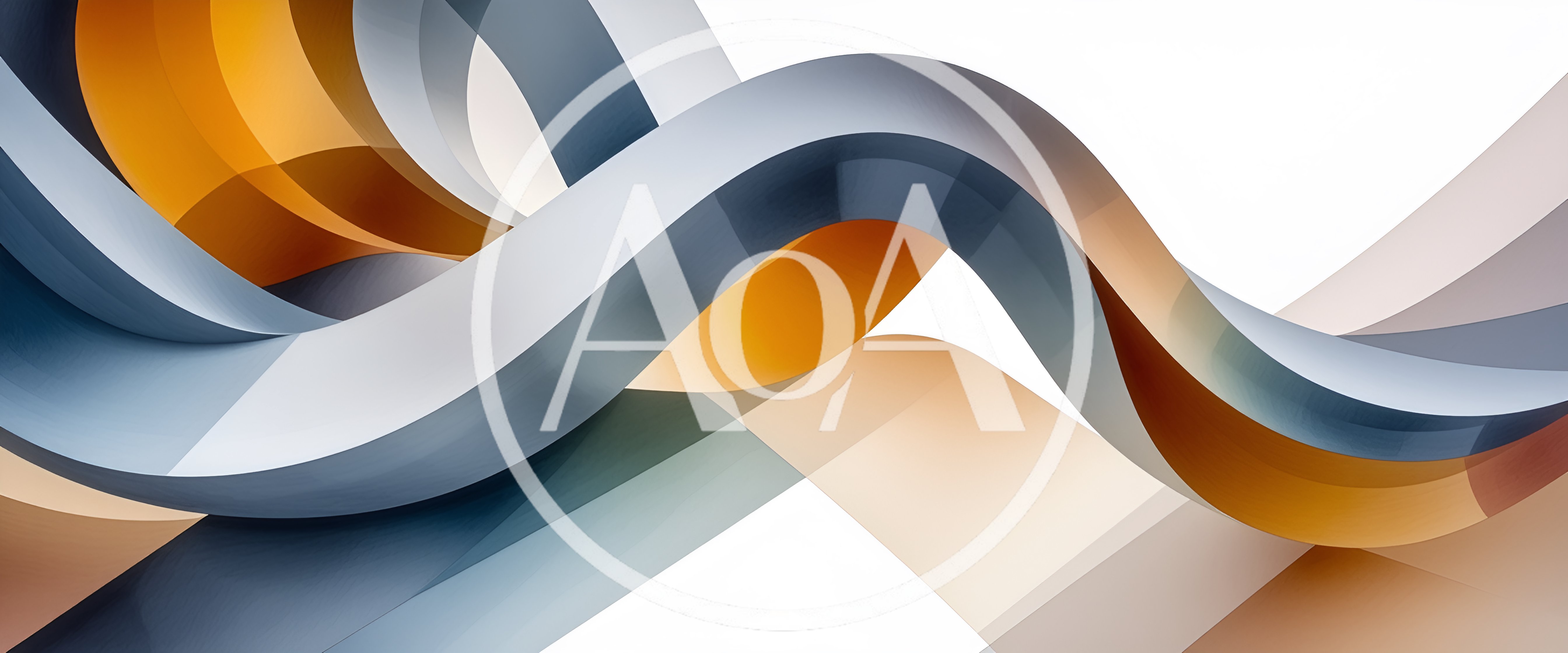 Abstract 3D Wavy Ribbon Background