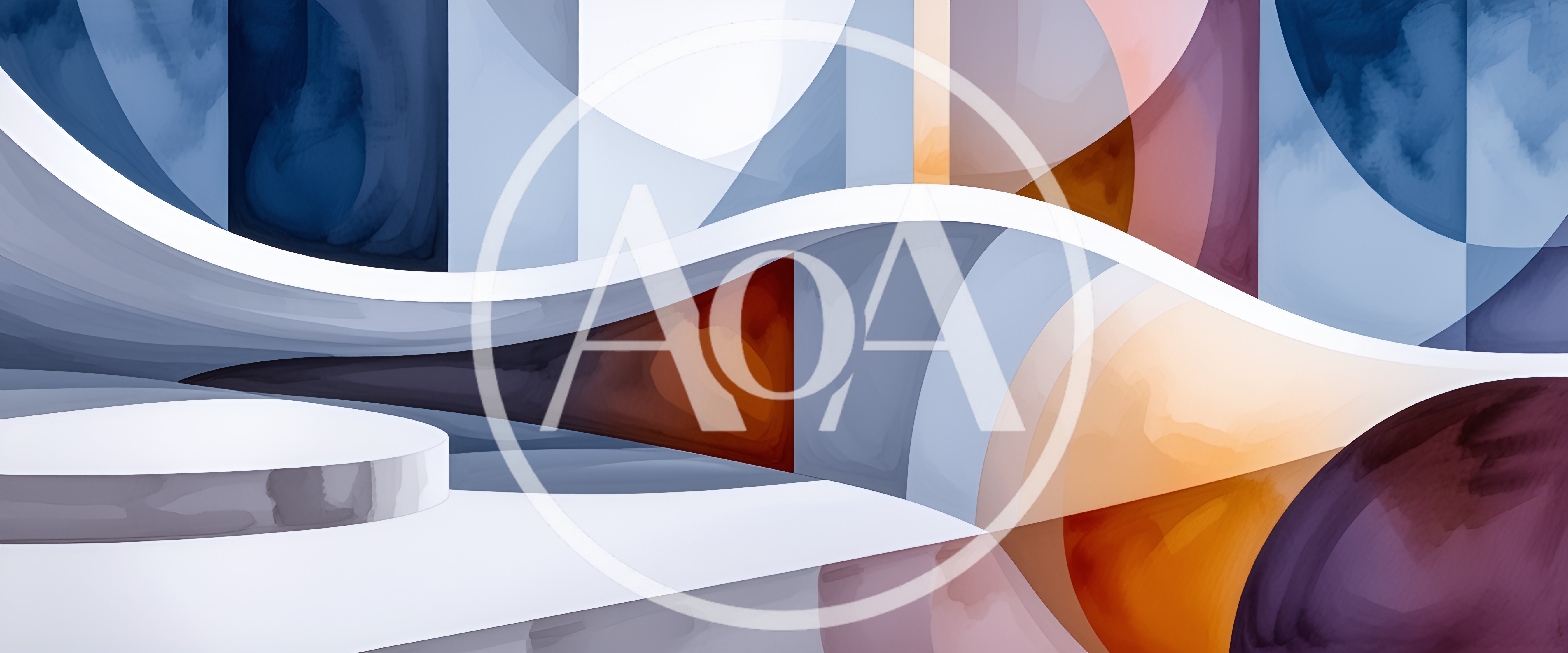 Abstract Watercolor Podium Display Background