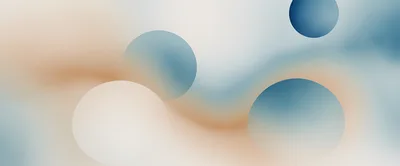 Abstract Background With Soft Blue And Beige Circles