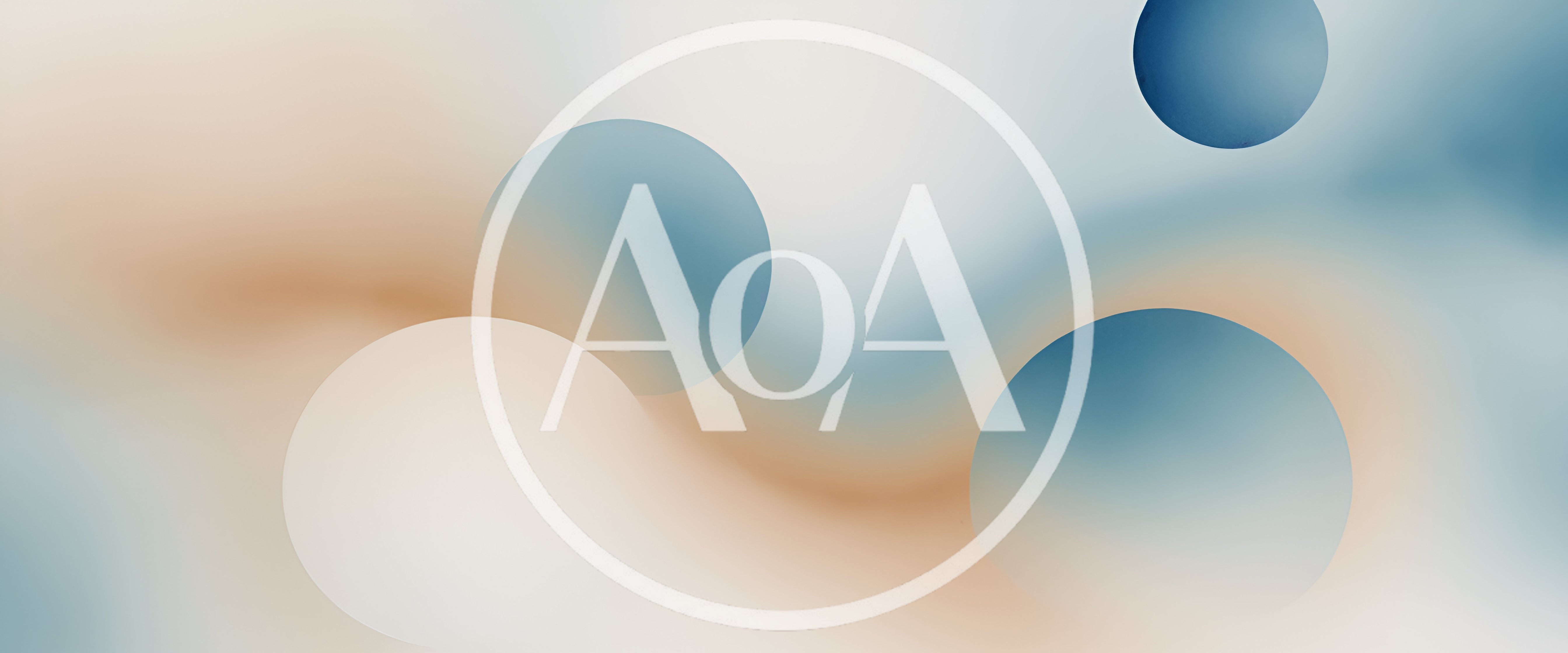 Abstract Background With Soft Blue And Beige Circles