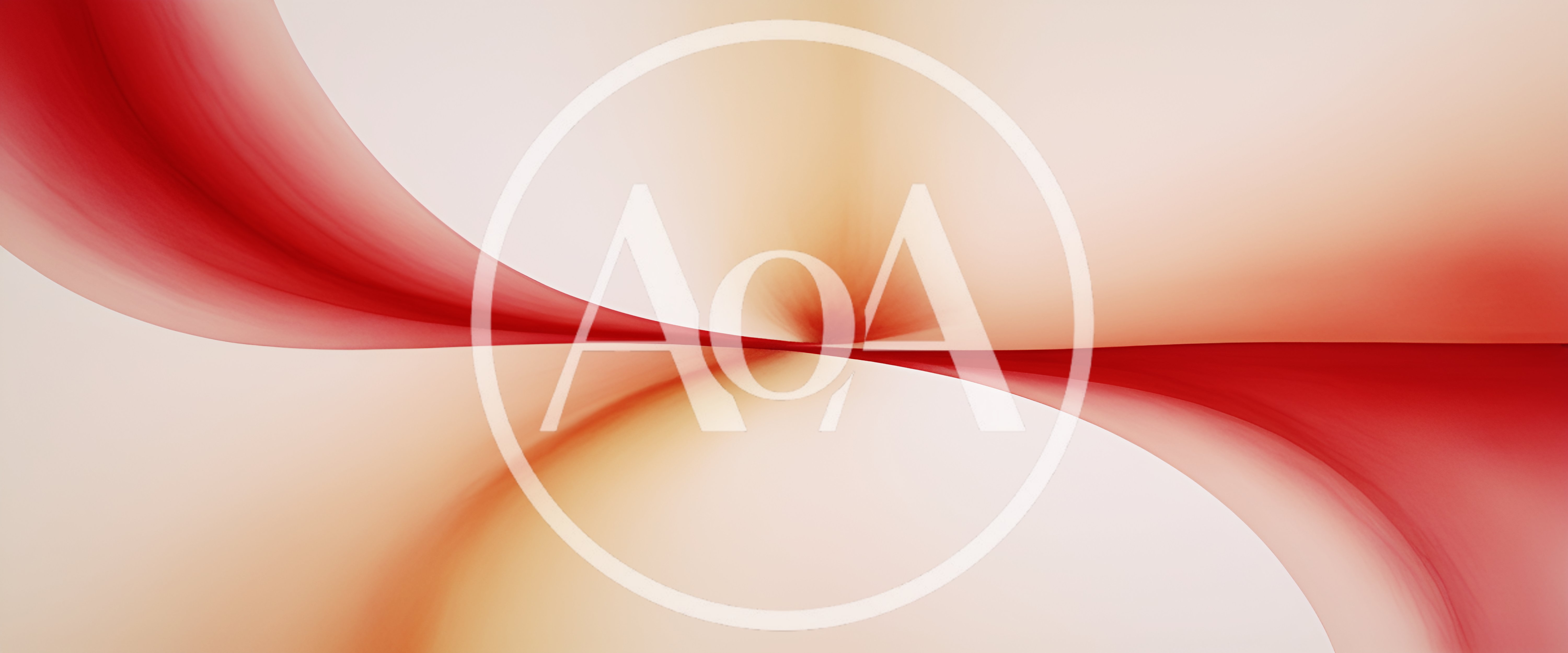 Abstract Red And Orange Fluid Wave Background