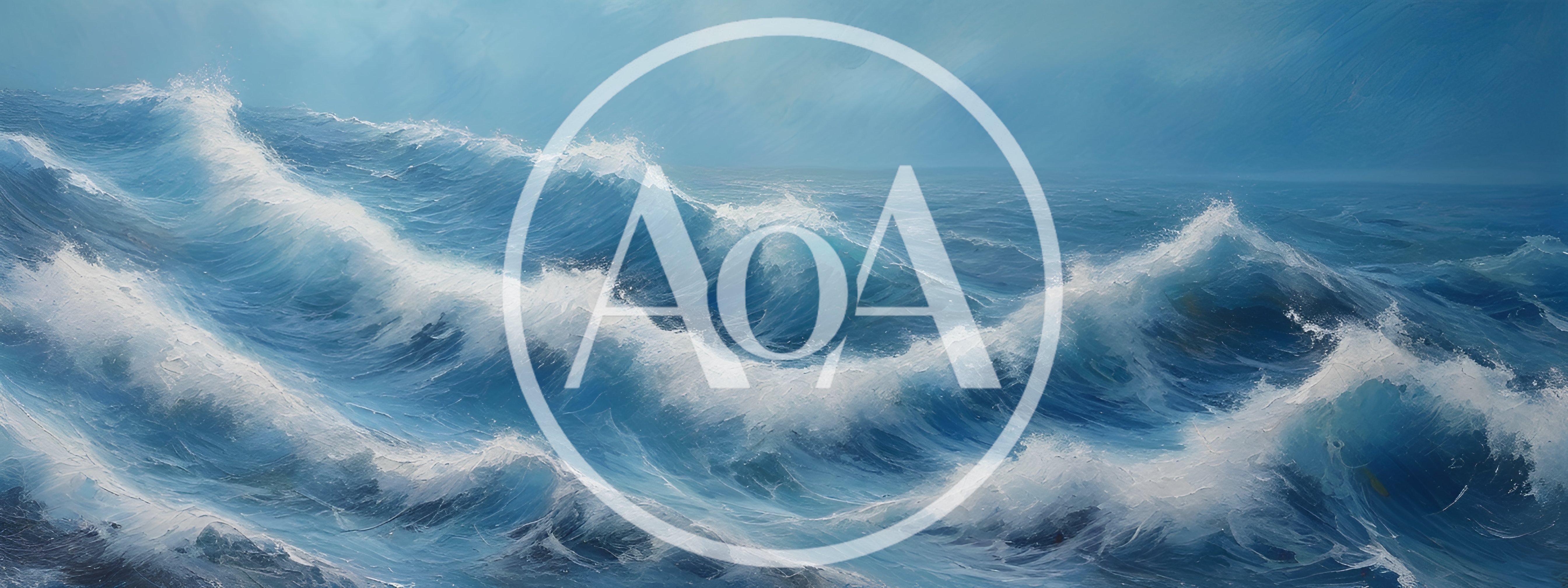 Rough Blue Ocean Waves In Stormy Weather