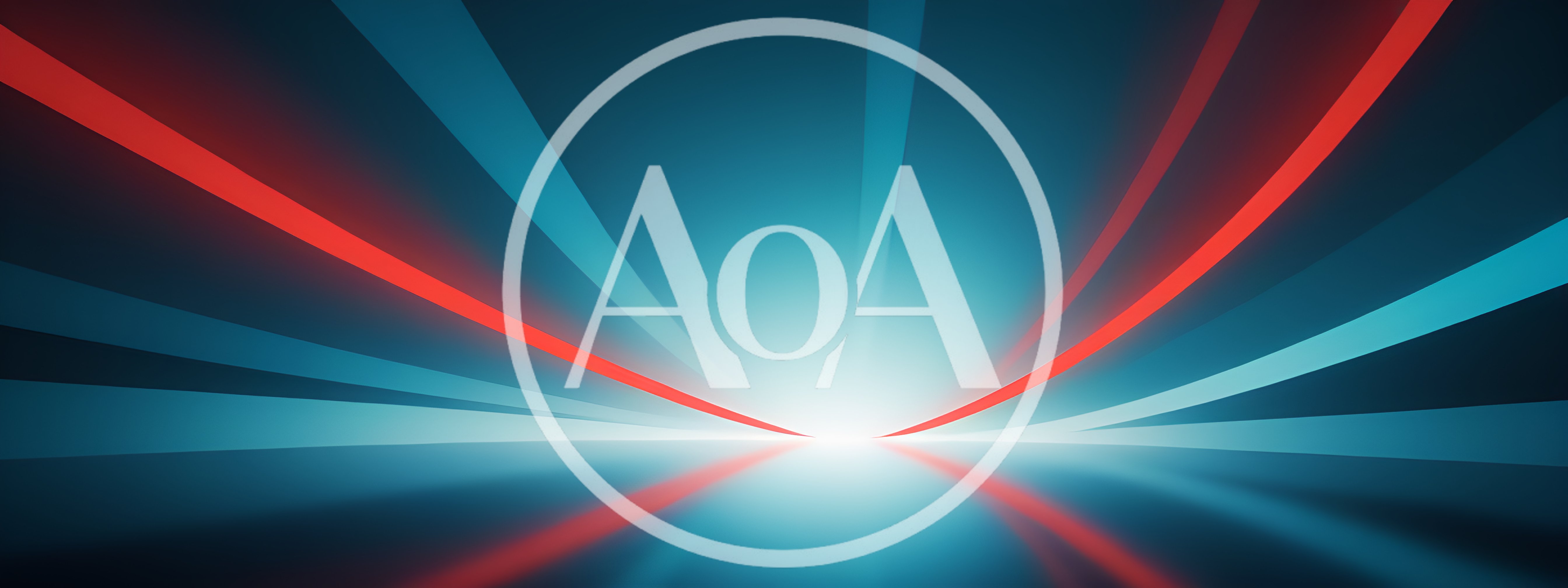 Abstract Background With Glowing Red And Blue Light Streaks