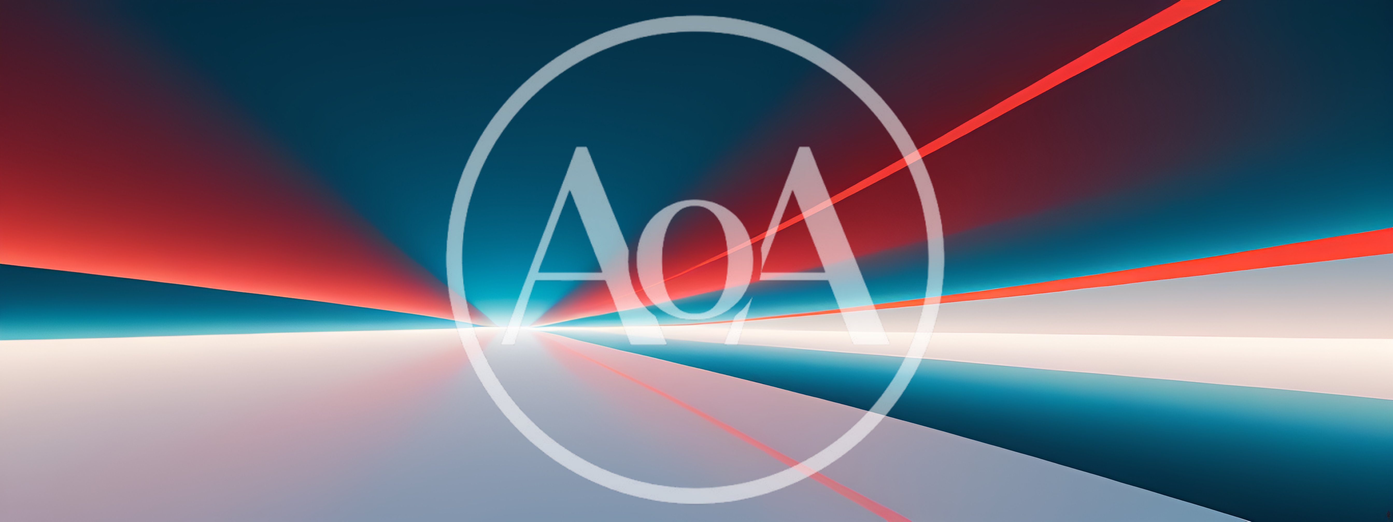 Abstract Digital Tunnel With Glowing Red And Blue Lines