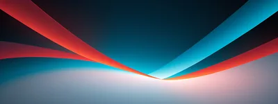 Abstract Background With Flowing Red And Blue Curves