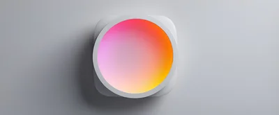 Abstract Gradient Circle Icon on Light Gray Background