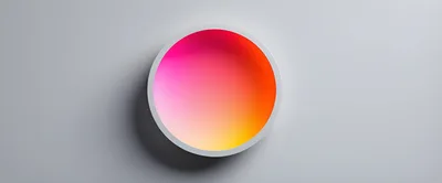 Abstract Circular Gradient Bowl With Vibrant Colors