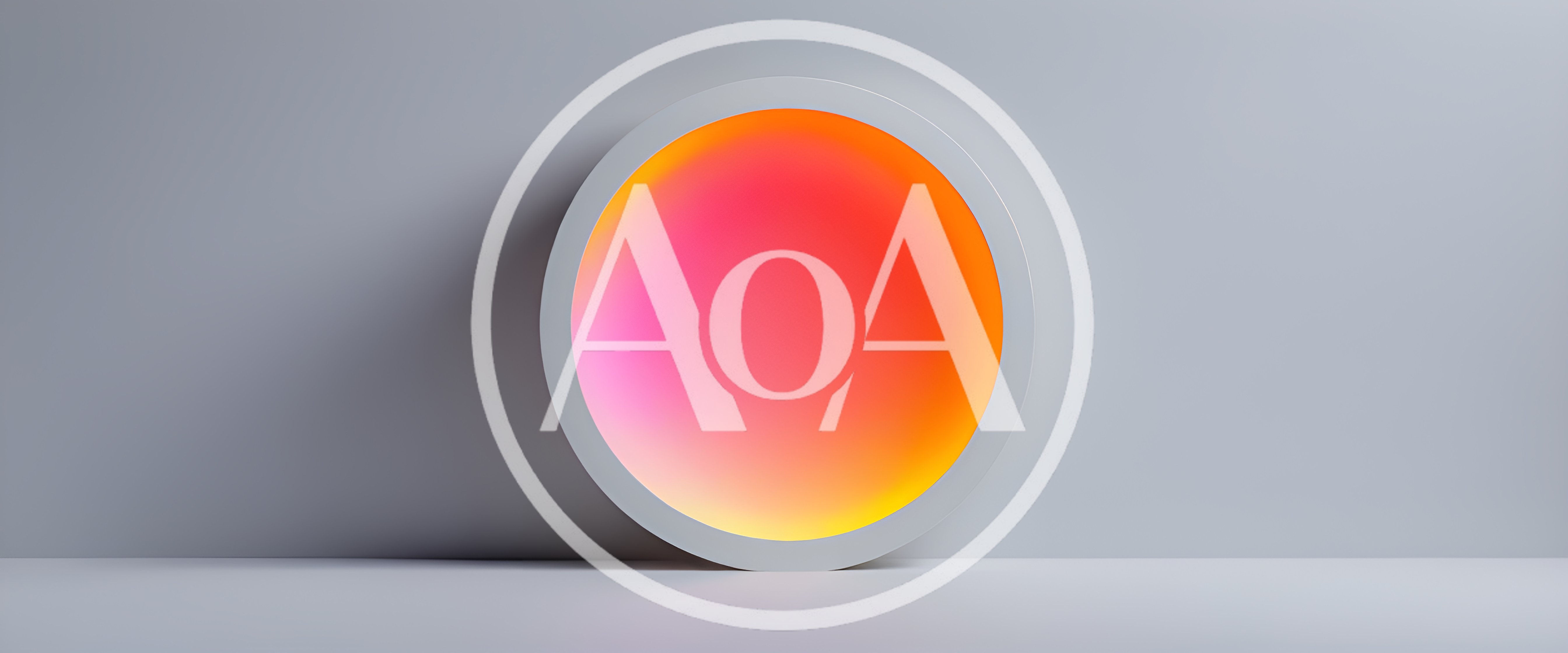 Minimalist Circular Light Installation With Gradient Glow