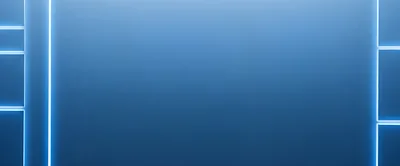 Abstract Blue Background With Glowing Neon Light Lines