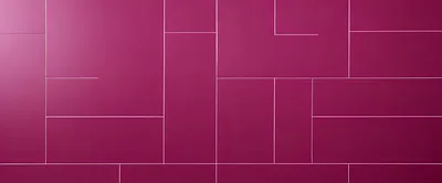 Modern Magenta Wall With Geometric Panel Design