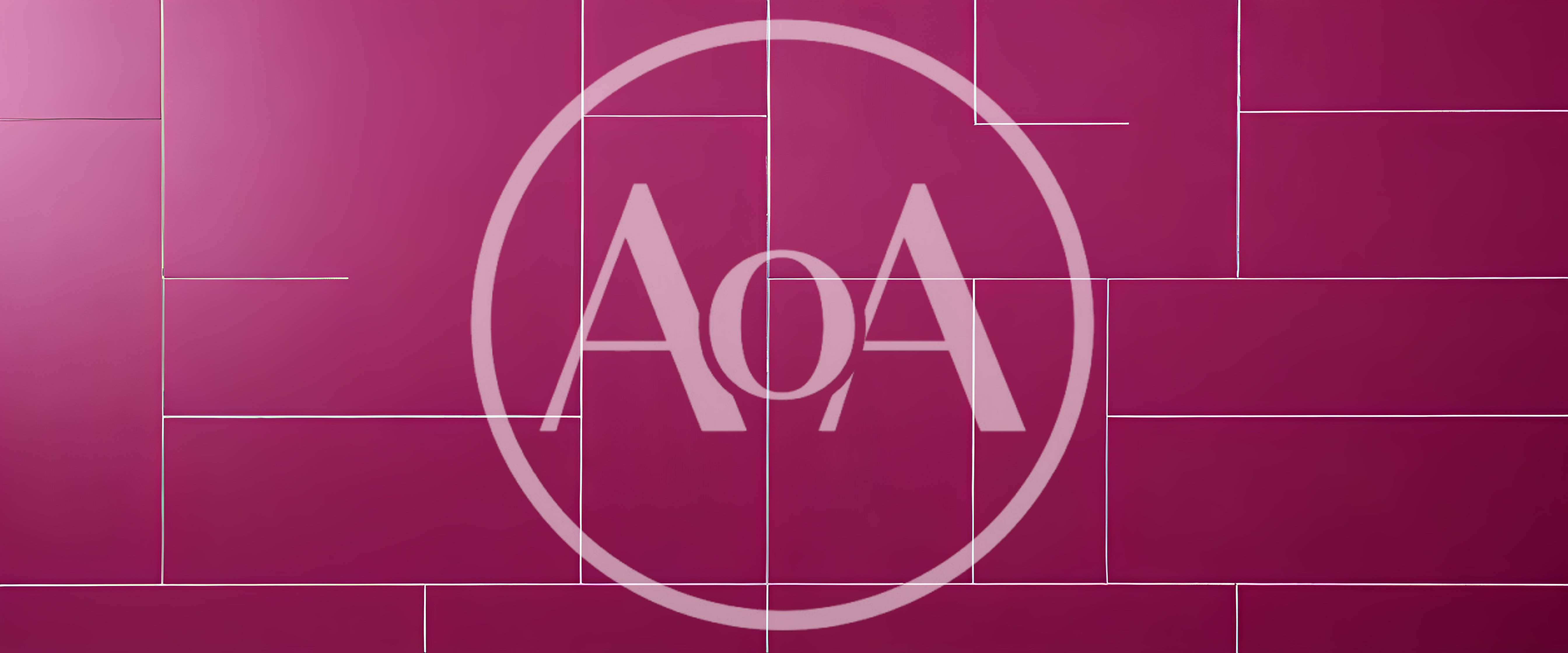 Modern Magenta Wall With Geometric Panel Design