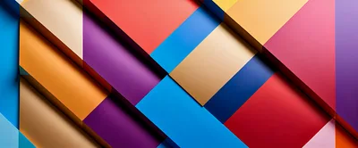 Abstract Geometric Background With Colorful Overlapping Rectangles