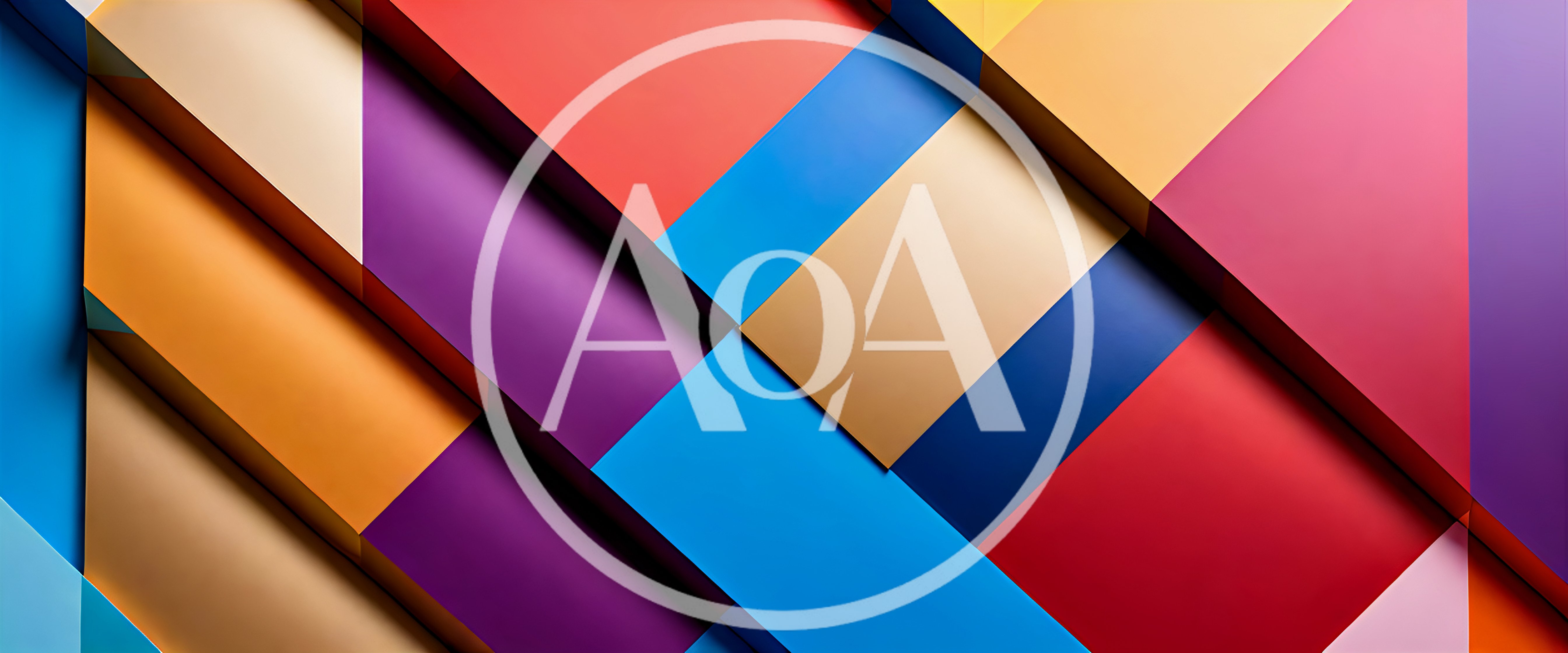 Abstract Geometric Background With Colorful Overlapping Rectangles