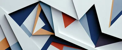 Abstract Geometric Paper Cutout Art Background