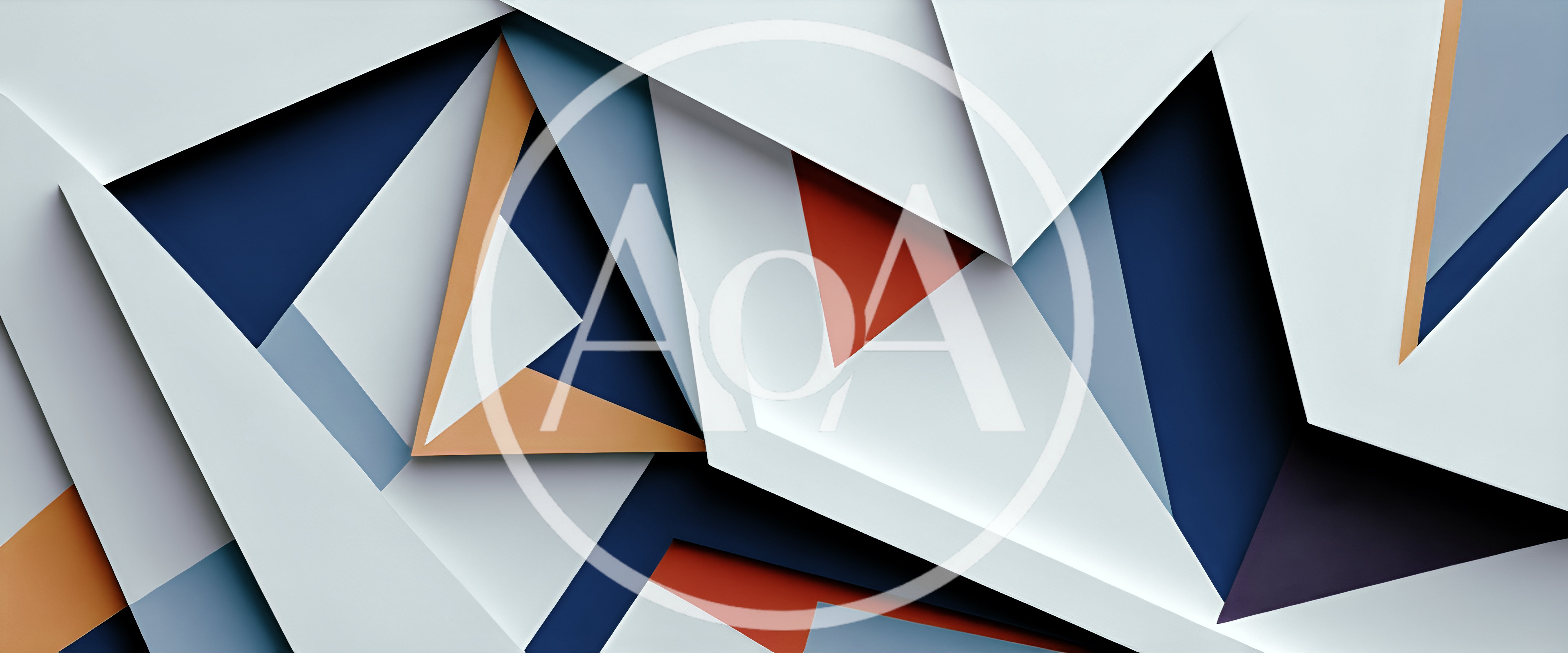 Abstract Geometric Paper Cutout Art Background