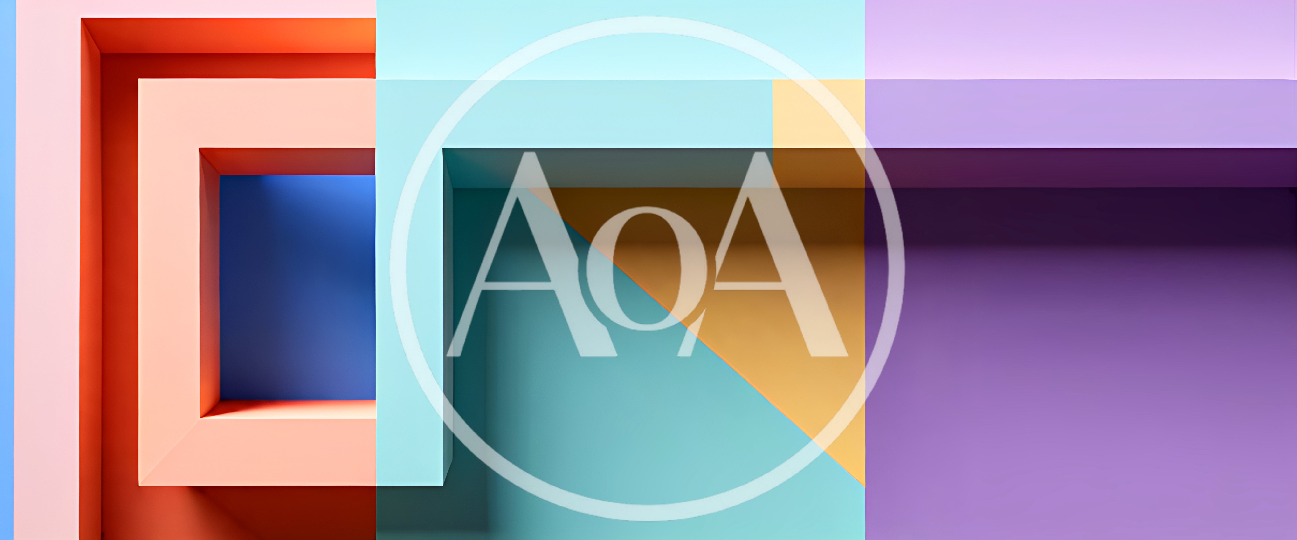 Abstract Geometric 3D Shapes With Vibrant Colors