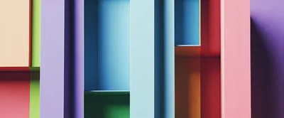 Abstract Geometric Background With Colorful Vertical Panels