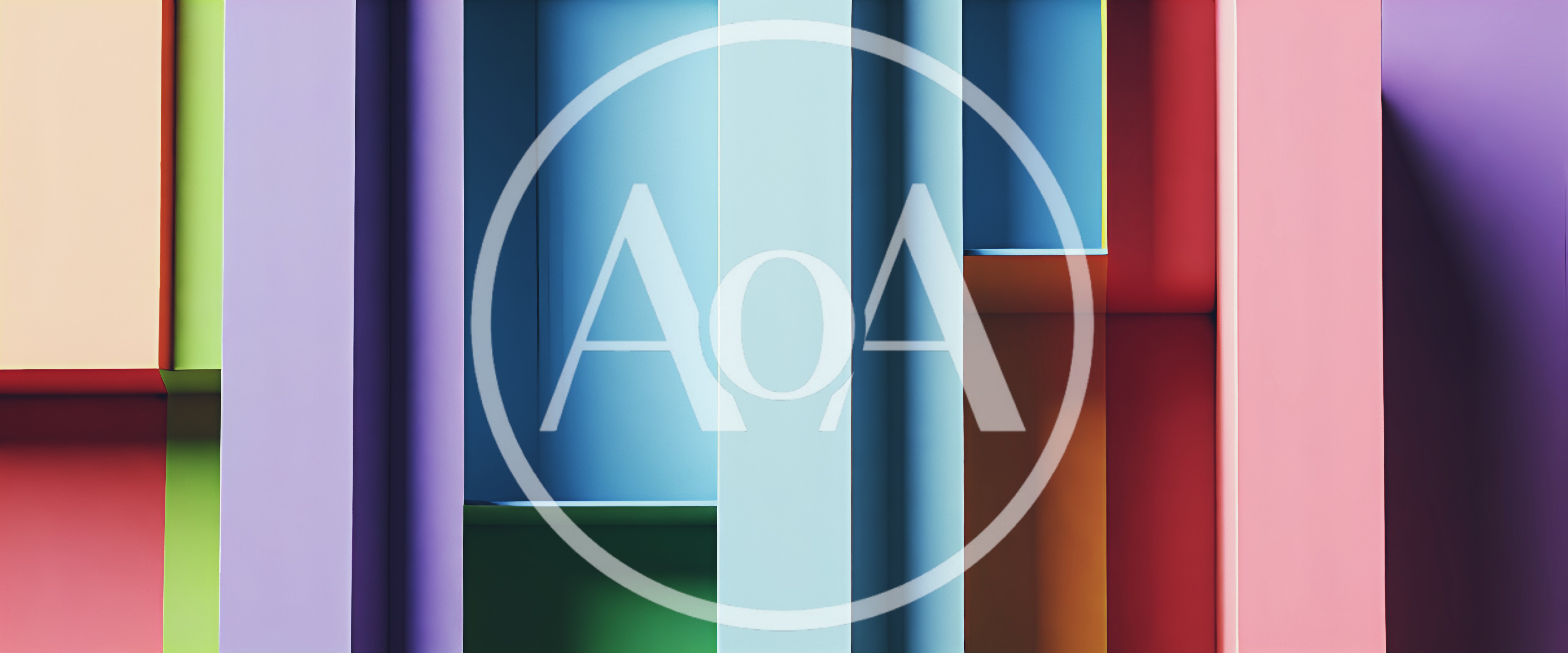 Abstract Geometric Background With Colorful Vertical Panels