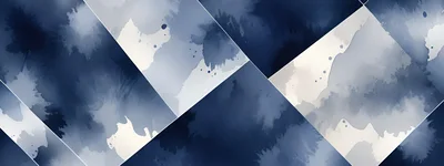 Abstract Blue Watercolor Geometric Pattern Background