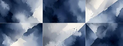 Abstract Navy Blue Watercolor Texture Background Grid