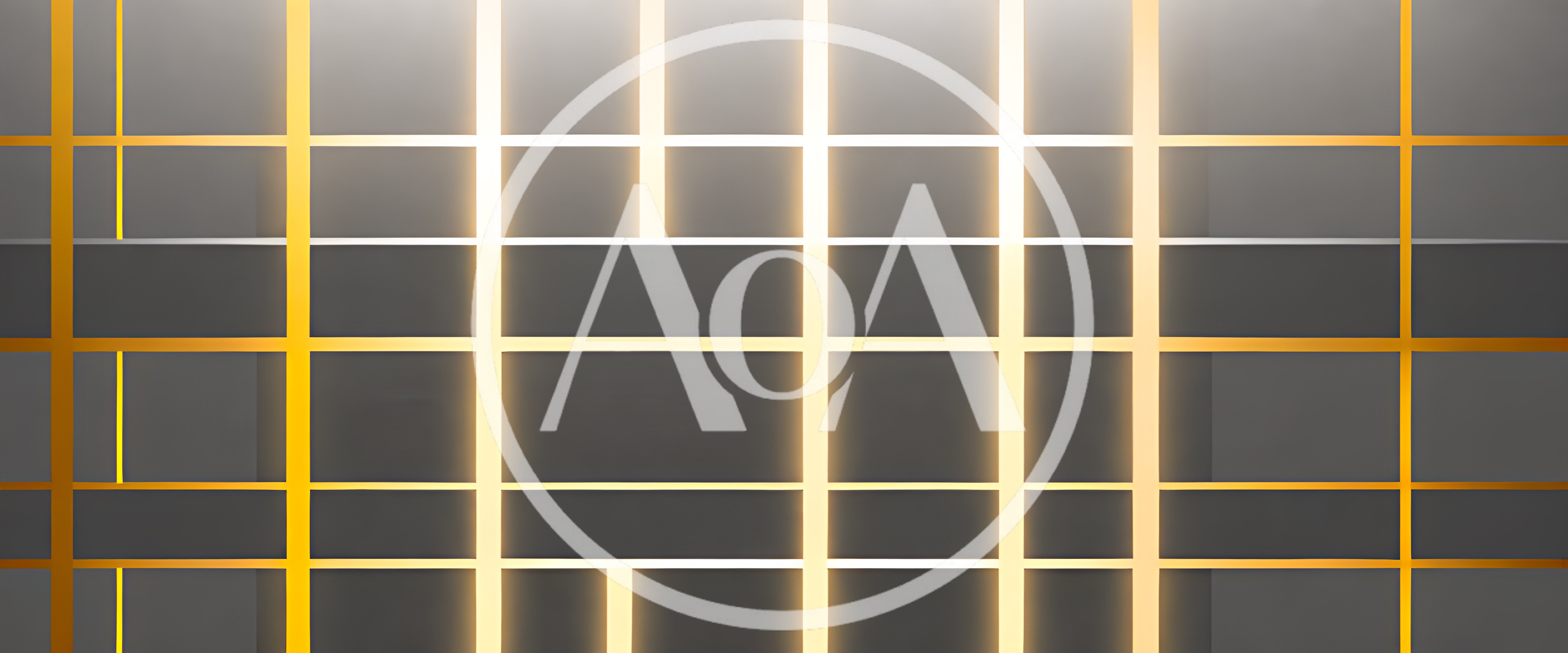 Abstract Geometric Background With Glowing Gold Lines